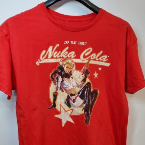 Fallout Nuka Cola Zap That Thirst Graphic Tee, Gamer T-Shirt, Pin Up Girl Shirt - Picture 1 of 1